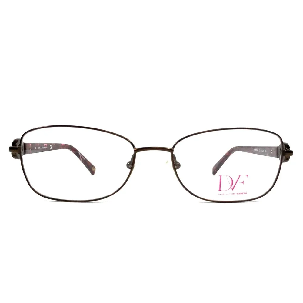 Diane Von Furstenberg Eyeglasses Frames DVF8046 207 Bronze Burgundy 51-16-135